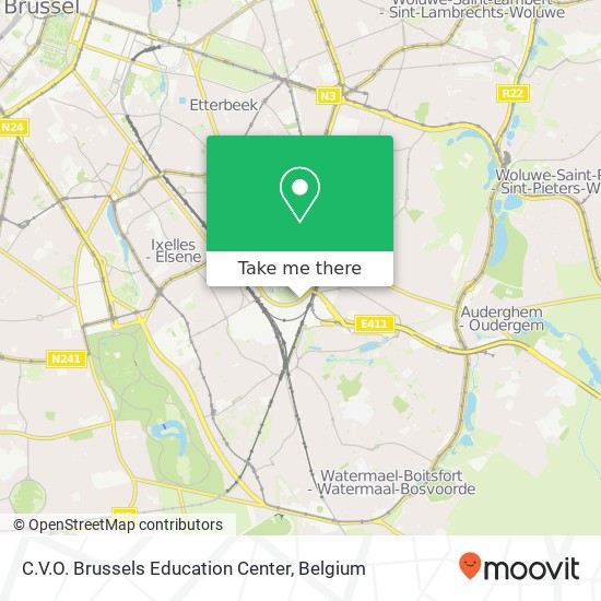 C.V.O. Brussels Education Center map