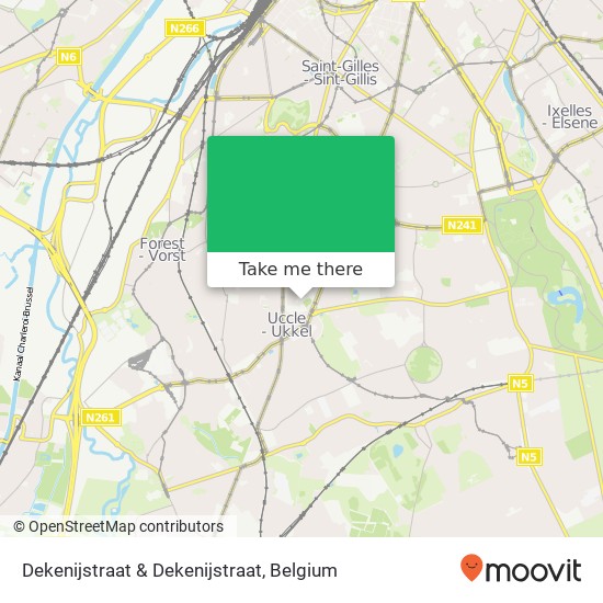 Dekenijstraat & Dekenijstraat map