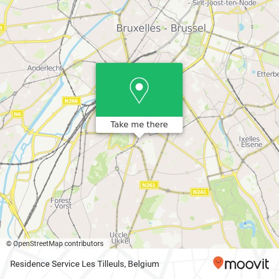 Residence Service Les Tilleuls map