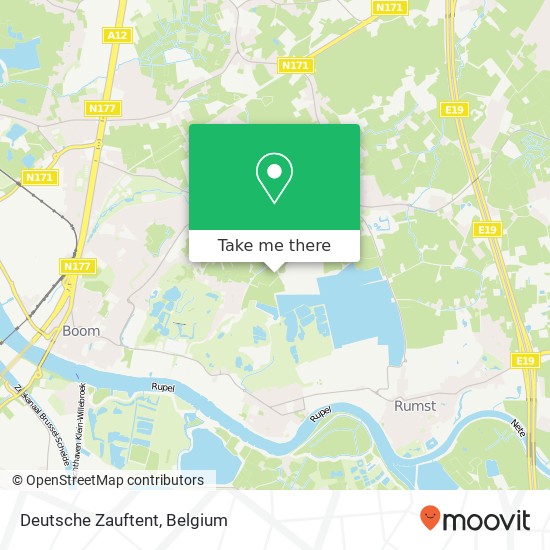 Deutsche Zauftent map