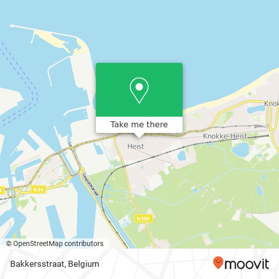 Bakkersstraat map