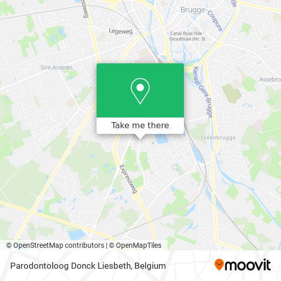 Parodontoloog Donck Liesbeth map