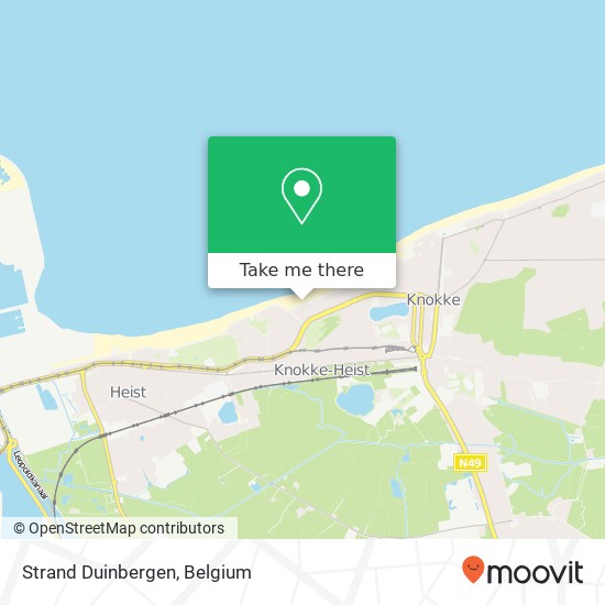Strand Duinbergen map