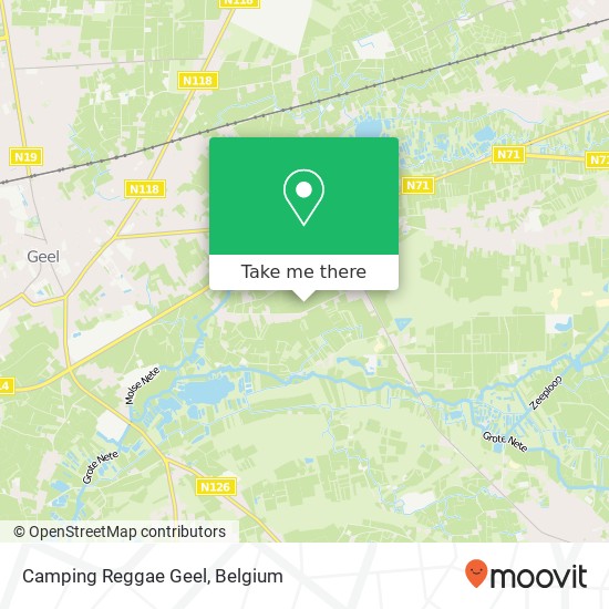 Camping Reggae Geel map