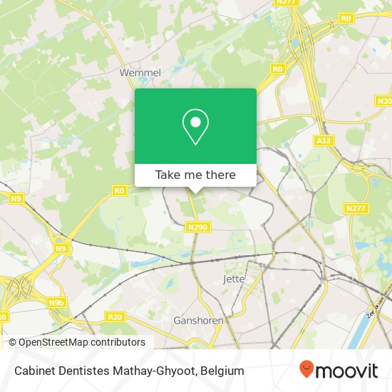 Cabinet Dentistes Mathay-Ghyoot map