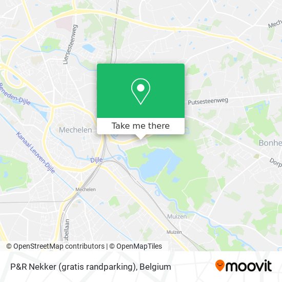 P&R Nekker (gratis randparking) plan