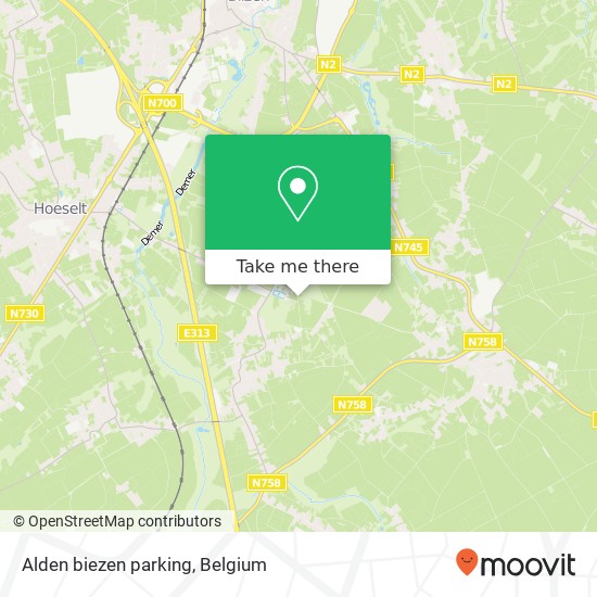 Alden biezen parking map