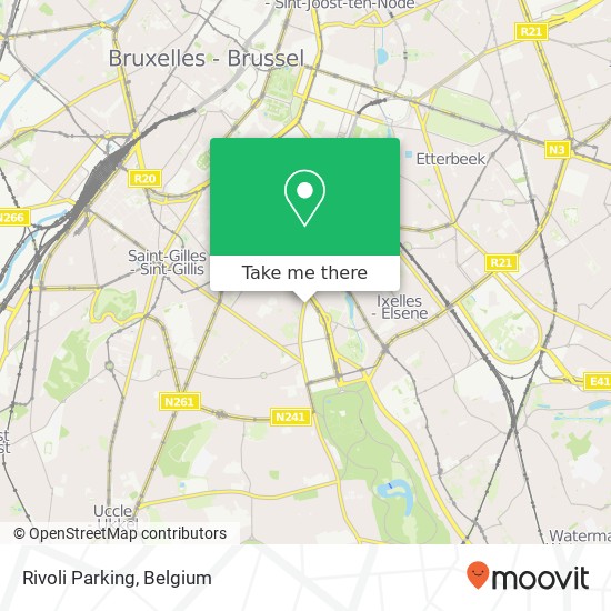 Rivoli Parking map