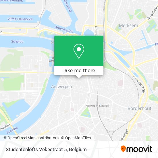 Studentenlofts Vekestraat 5 map