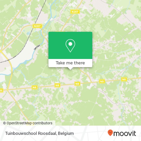 Tuinbouwschool Roosdaal map