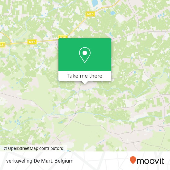 verkaveling De Mart map