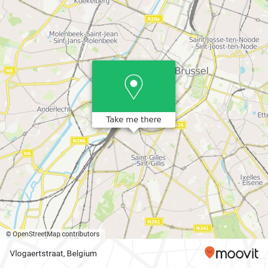 Vlogaertstraat map