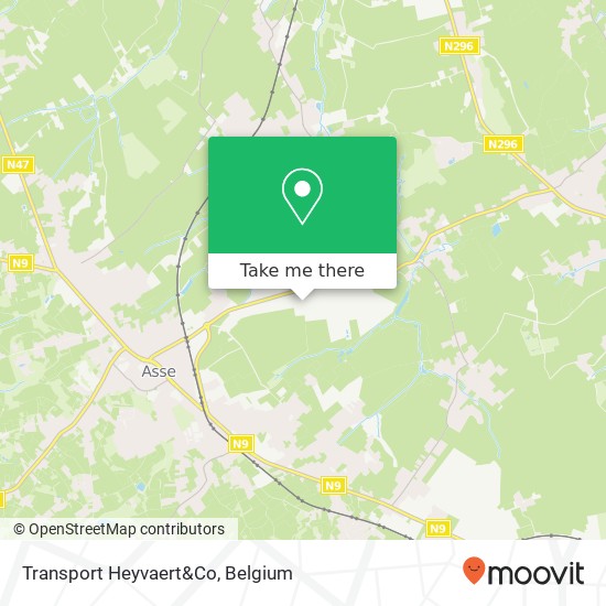 Transport Heyvaert&Co map
