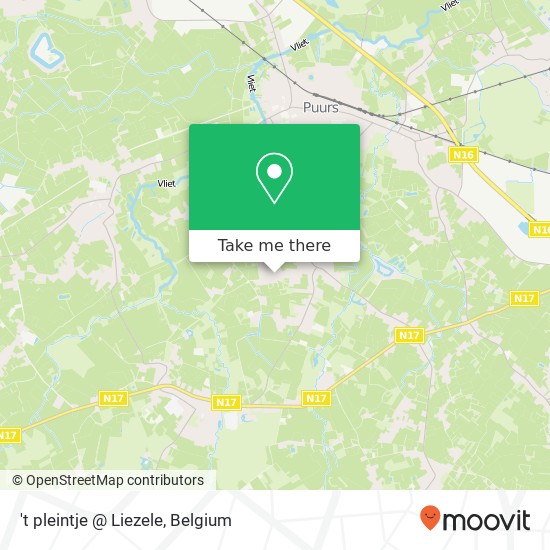 't pleintje @ Liezele map