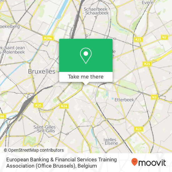 European Banking & Financial Services Training Association (Office Brussels) map