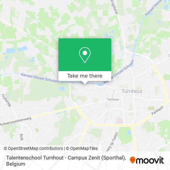 Talentenschool Turnhout - Campus Zenit (Sporthal) plan
