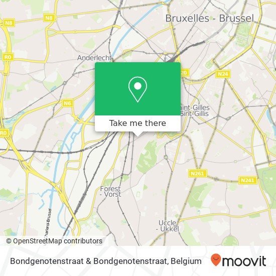 Bondgenotenstraat & Bondgenotenstraat map