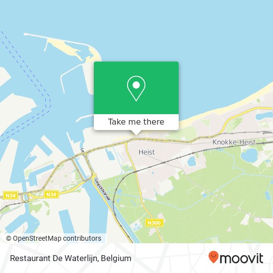 Restaurant De Waterlijn map