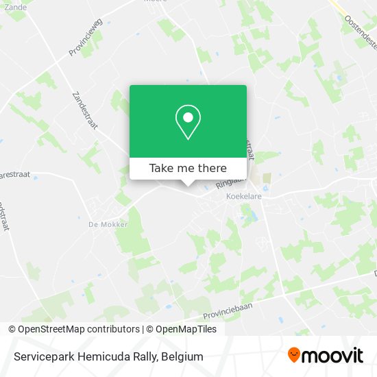 Servicepark Hemicuda Rally map
