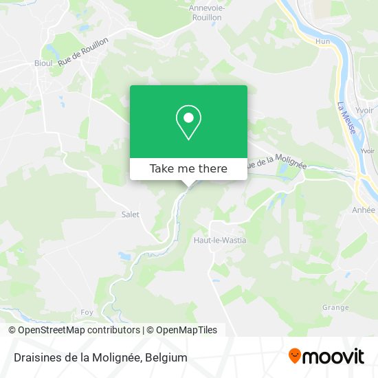 Draisines de la Molignée plan