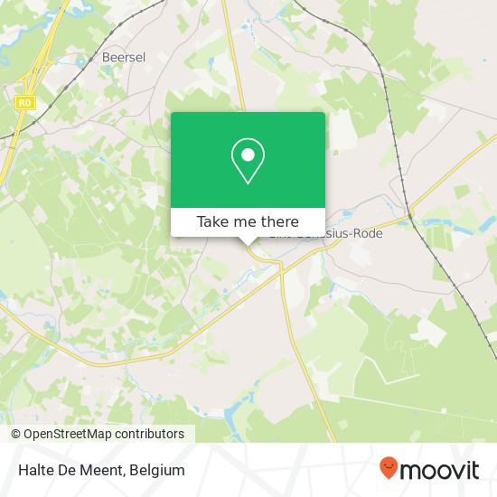 Halte De Meent map