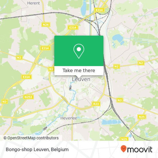 Bongo-shop Leuven plan