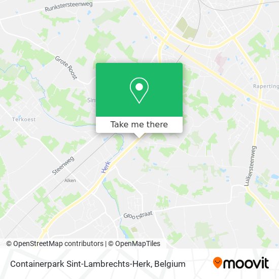 Containerpark Sint-Lambrechts-Herk map