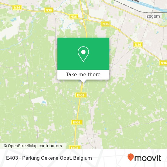 E403 - Parking Oekene-Oost map