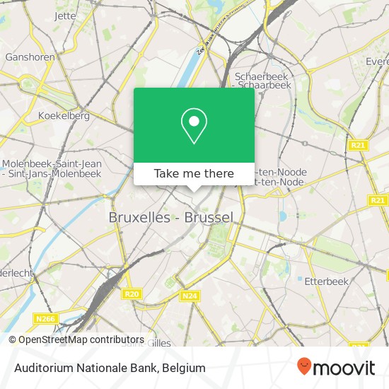 Auditorium Nationale Bank map