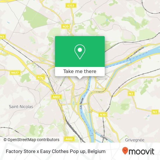 Factory Store x Easy Clothes Pop up map