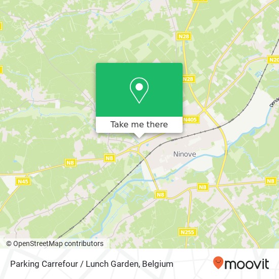 Parking Carrefour / Lunch Garden plan