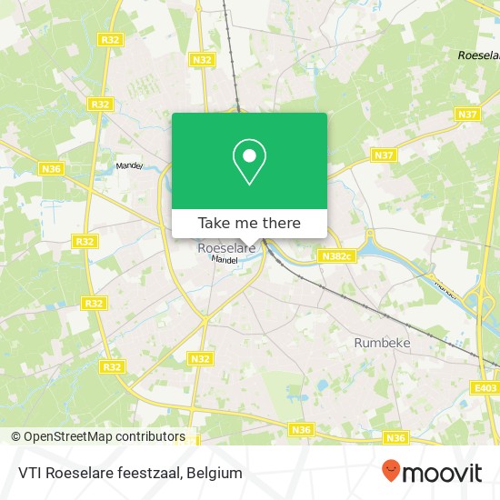 VTI Roeselare feestzaal map