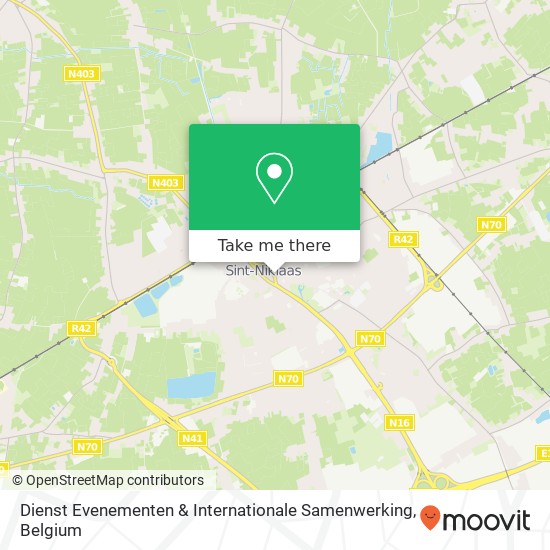 Dienst Evenementen & Internationale Samenwerking map