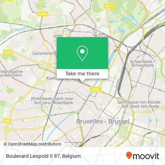 Boulevard Leopold II 97 map
