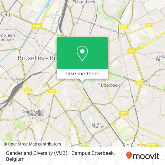 Gender and Diversity (VUB) - Campus Etterbeek map