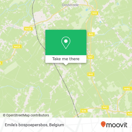 Emile's bospoepersbos map