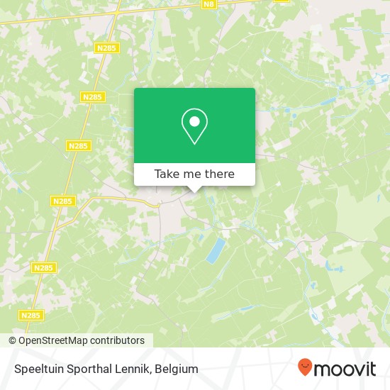 Speeltuin Sporthal Lennik map