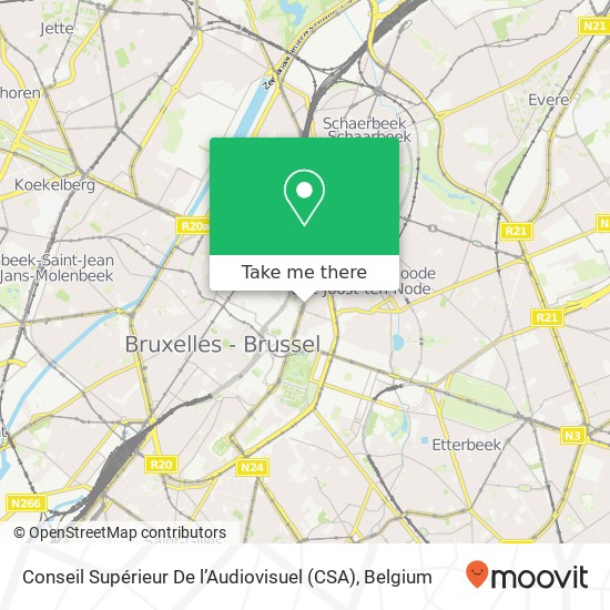 Conseil Supérieur De l’Audiovisuel (CSA) map