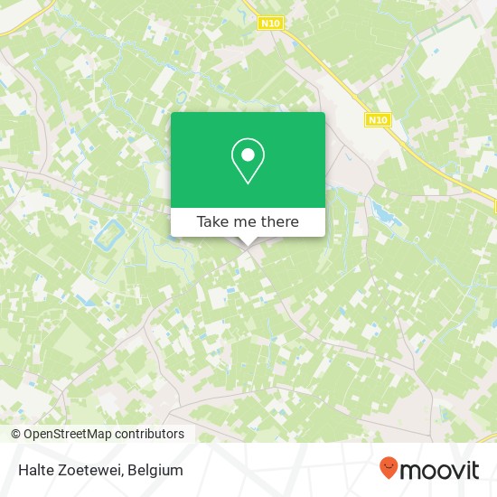 Halte Zoetewei map