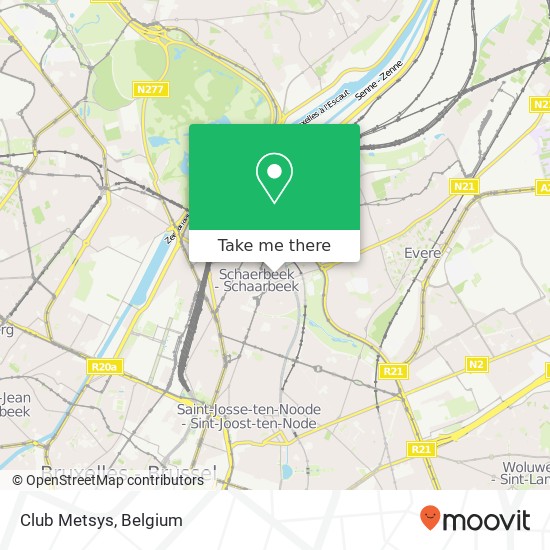 Club Metsys map