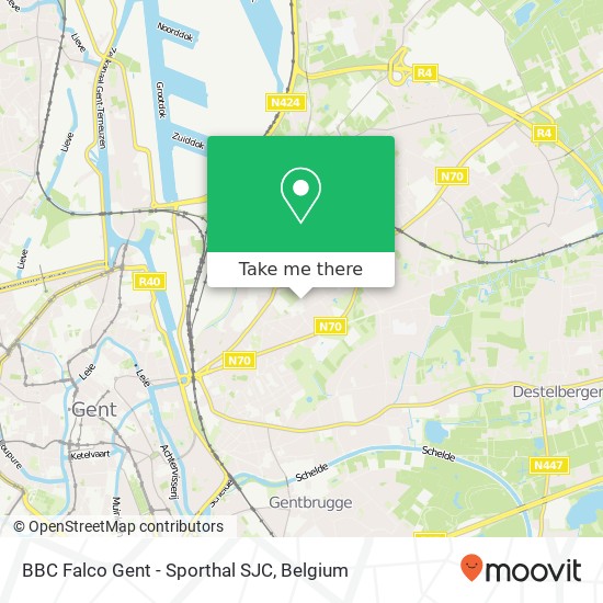 BBC Falco Gent - Sporthal SJC map