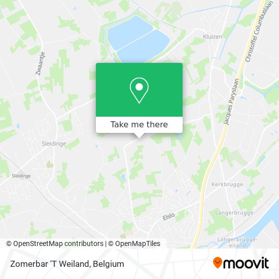 Zomerbar 'T Weiland map