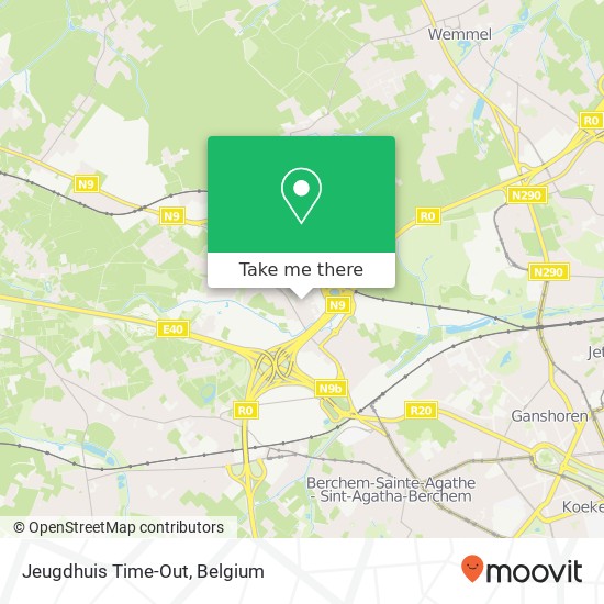 Jeugdhuis Time-Out map