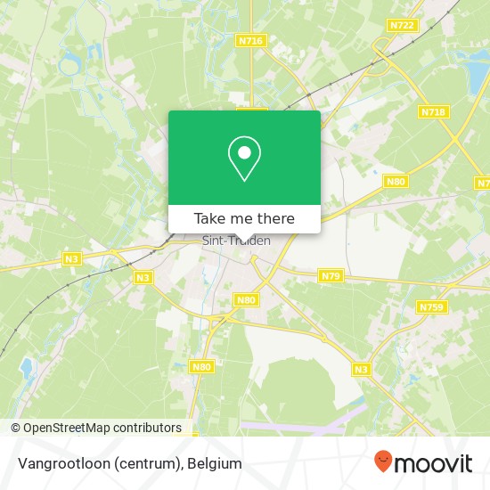 Vangrootloon (centrum) map