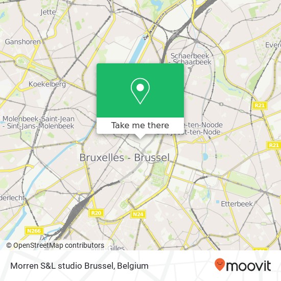 Morren S&L studio Brussel plan