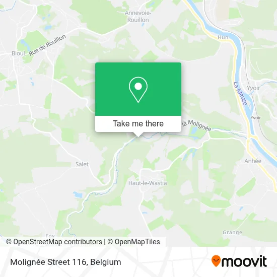 Molignée Street 116 map