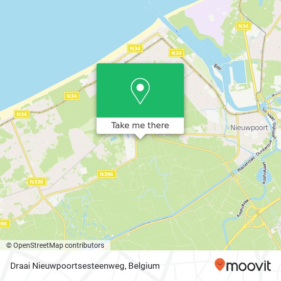 Draai Nieuwpoortsesteenweg plan