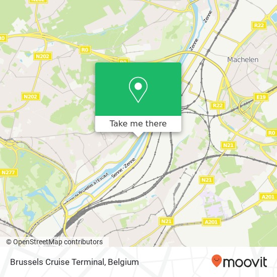 Brussels Cruise Terminal map