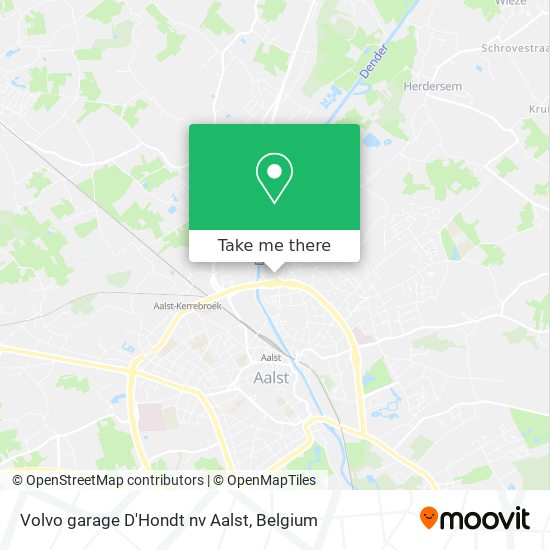 Volvo garage D'Hondt nv Aalst map