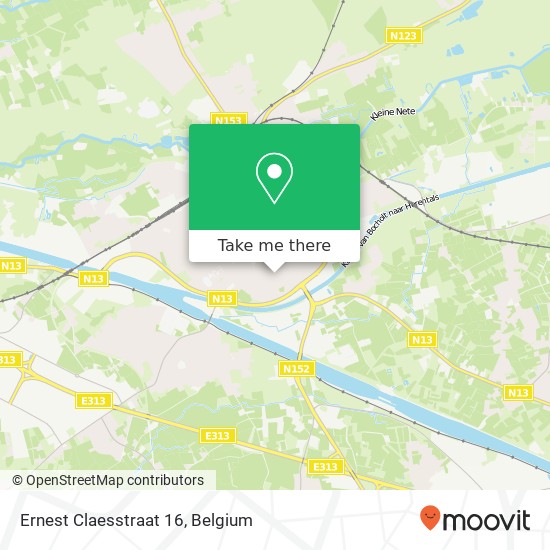 Ernest Claesstraat 16 map